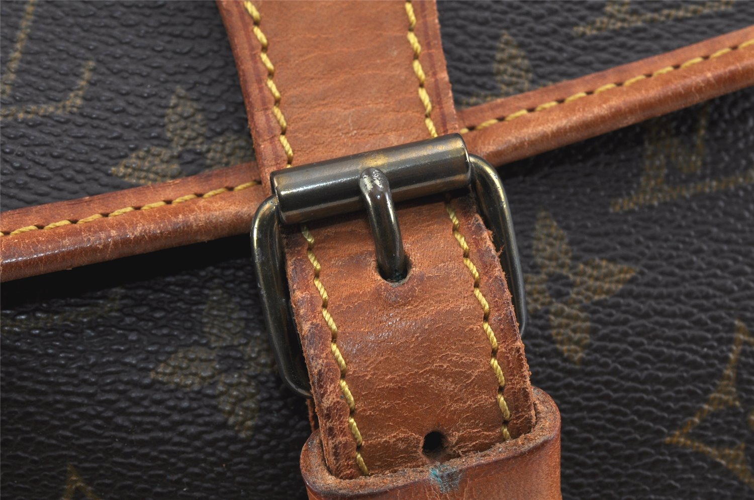 Authentic Louis Vuitton Monogram Gibeciere GM Shoulder Cross Bag M42246 LV 3032K