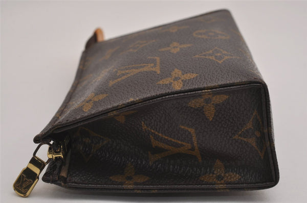 Authentic Louis Vuitton Monogram Poche Toilette 15 M47546 Cosmetics Pouch 3033J