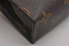 Authentic Louis Vuitton Monogram Poche Toilette 15 M47546 Cosmetics Pouch 3033J