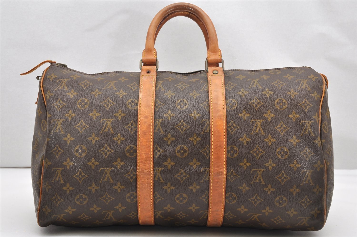 Authentic Louis Vuitton Monogram Keepall 45 Travel Boston Bag Old Model LV 3033K