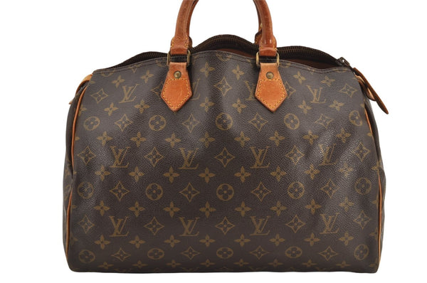 Authentic Louis Vuitton Monogram Speedy 35 Hand Boston Bag Old Model Junk 3034K