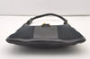 Authentic GUCCI Shoulder Bag Purse Canvas Leather 0014129 Black 3035J