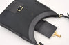 Authentic GUCCI Shoulder Bag Purse Canvas Leather 0014129 Black 3035J