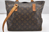 Authentic Louis Vuitton Monogram Cabas Piano Shoulder Tote Bag M51148 Junk 3035K