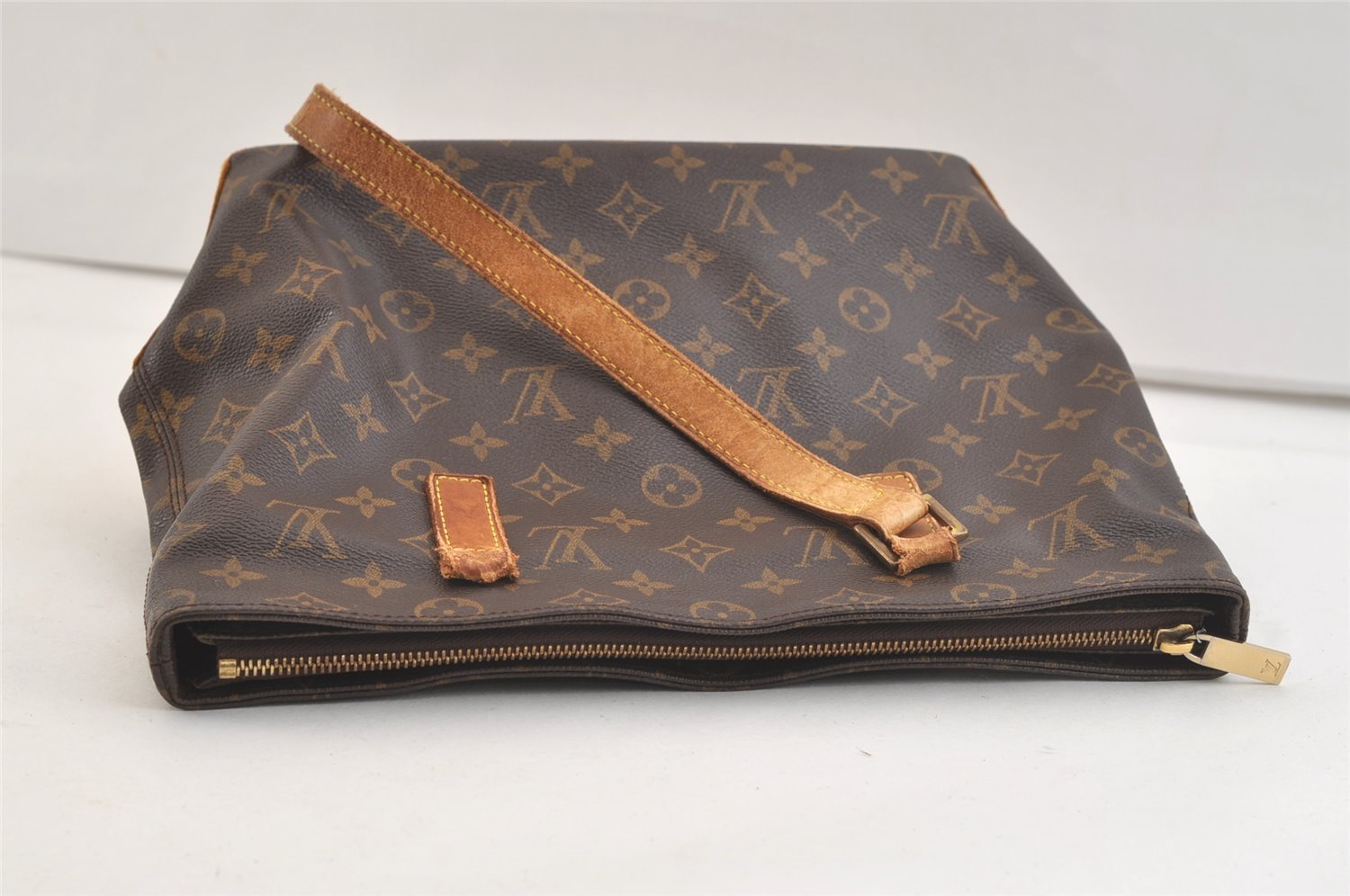Authentic Louis Vuitton Monogram Cabas Piano Shoulder Tote Bag M51148 Junk 3035K
