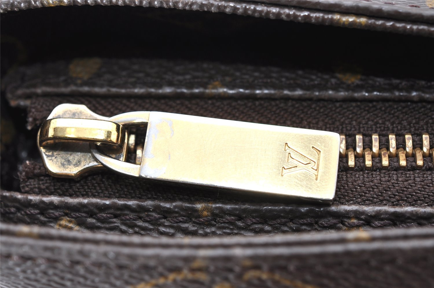 Authentic Louis Vuitton Monogram Cabas Piano Shoulder Tote Bag M51148 Junk 3035K