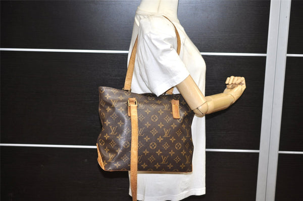 Authentic Louis Vuitton Monogram Cabas Piano Shoulder Tote Bag M51148 Junk 3035K