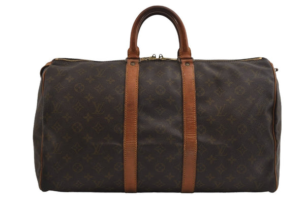 Authentic Louis Vuitton Monogram Keepall 45 Travel Boston Bag Old Model LV 3036I