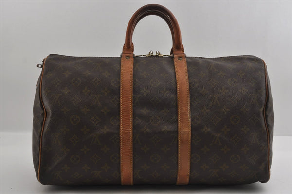 Authentic Louis Vuitton Monogram Keepall 45 Travel Boston Bag Old Model LV 3036I