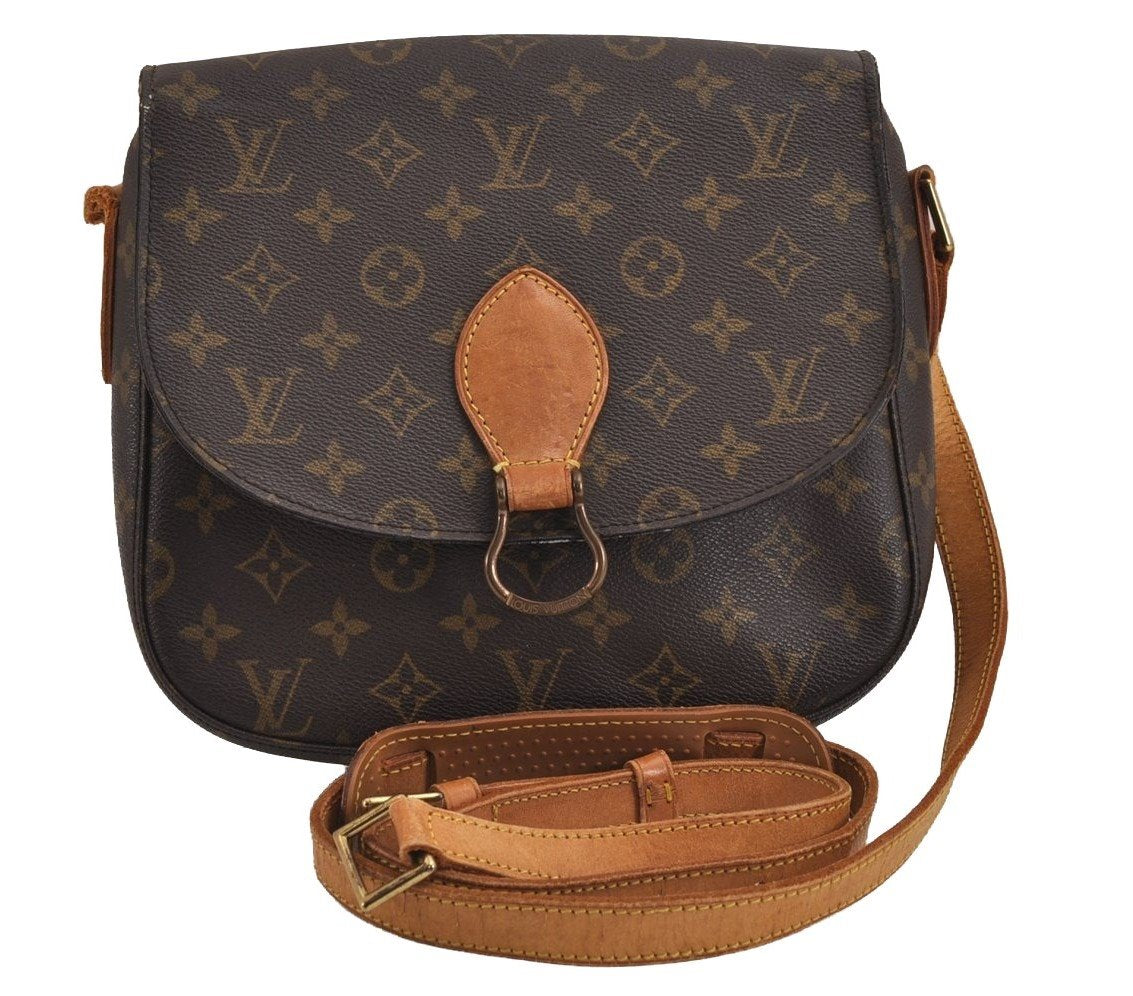 Authentic Louis Vuitton Monogram Saint Cloud GM M51242 Shoulder Bag Junk 3036J
