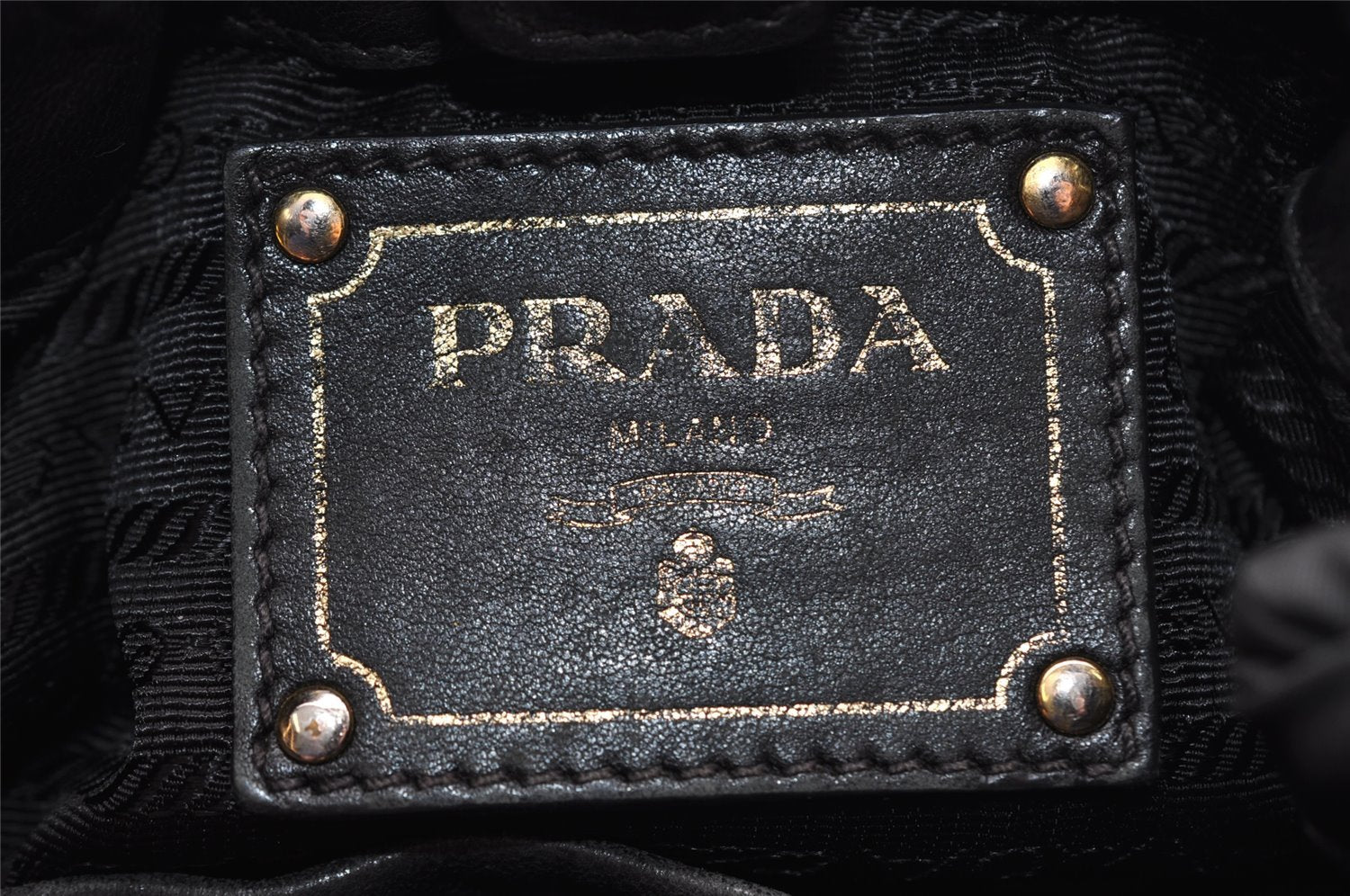 Authentic PRADA Nylon Tessuto Leather Shoulder Cross Body Bag Purse Black 3037I