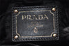 Authentic PRADA Nylon Tessuto Leather Shoulder Cross Body Bag Purse Black 3037I