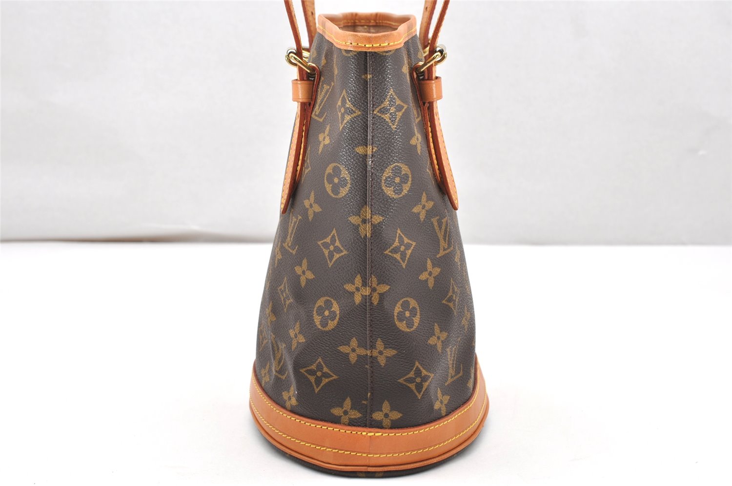 Authentic Louis Vuitton Monogram Bucket PM Shoulder Tote Bag M42238 Junk 3037K