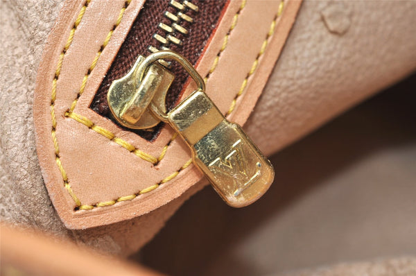 Authentic Louis Vuitton Monogram Bucket PM Shoulder Tote Bag M42238 Junk 3037K