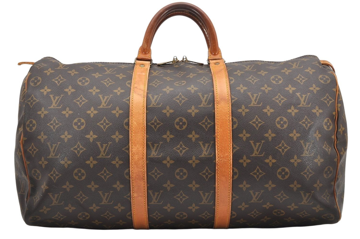 Authentic Louis Vuitton Monogram Keepall 50 Travel Boston Bag M41426 LV 3038K