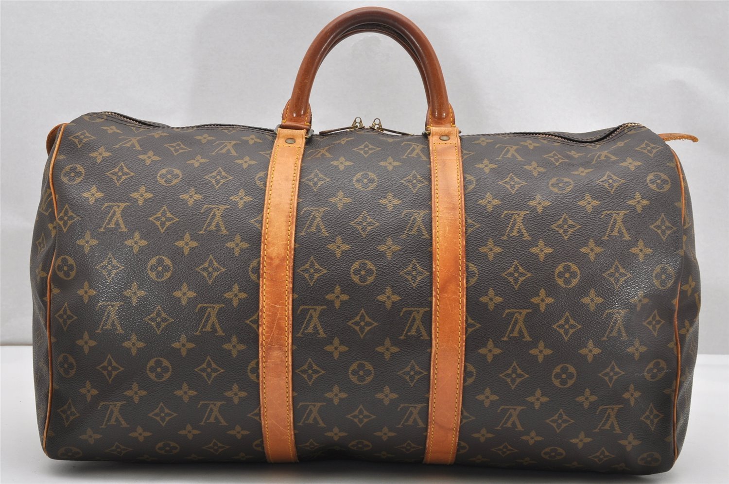 Authentic Louis Vuitton Monogram Keepall 50 Travel Boston Bag M41426 LV 3038K