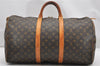 Authentic Louis Vuitton Monogram Keepall 50 Travel Boston Bag M41426 LV 3038K