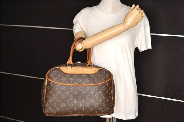 Authentic Louis Vuitton Monogram Deauville Hand Bag M47270 LV 3039I