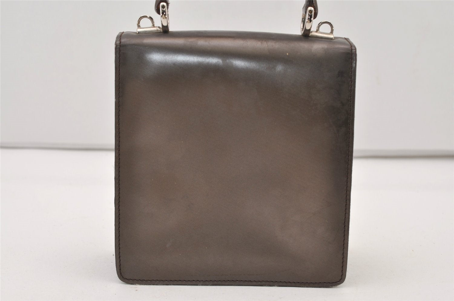 Authentic GUCCI Vintage 2Way Shoulder Hand Bag Purse Leather Brown Junk 3041J