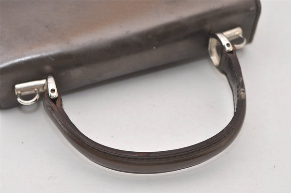 Authentic GUCCI Vintage 2Way Shoulder Hand Bag Purse Leather Brown Junk 3041J