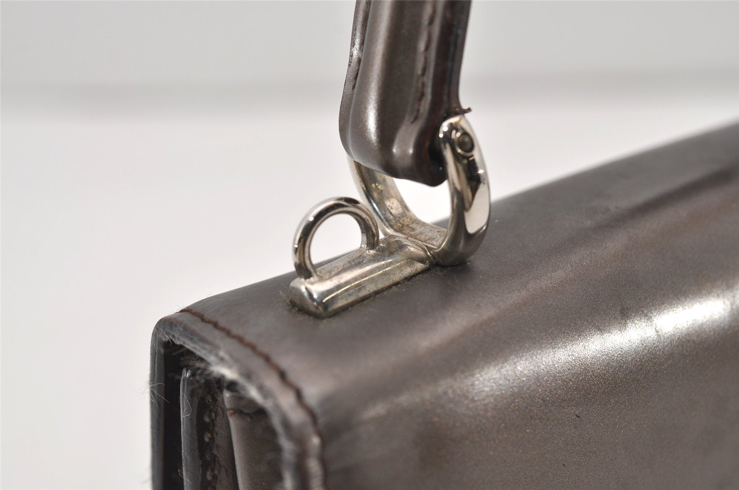 Authentic GUCCI Vintage 2Way Shoulder Hand Bag Purse Leather Brown Junk 3041J