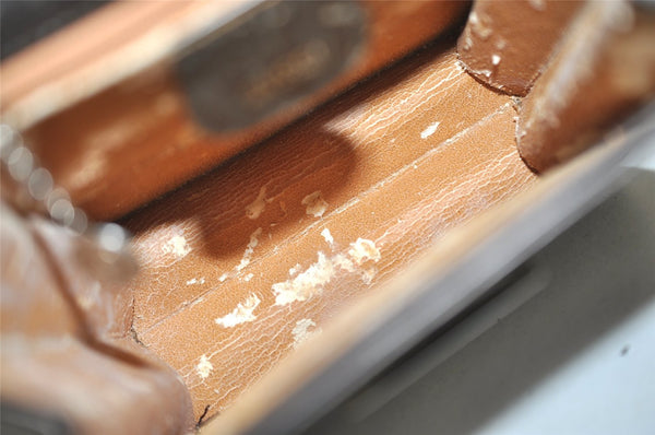 Authentic GUCCI Vintage 2Way Shoulder Hand Bag Purse Leather Brown Junk 3041J