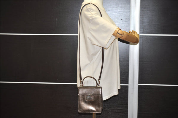 Authentic GUCCI Vintage 2Way Shoulder Hand Bag Purse Leather Brown Junk 3041J