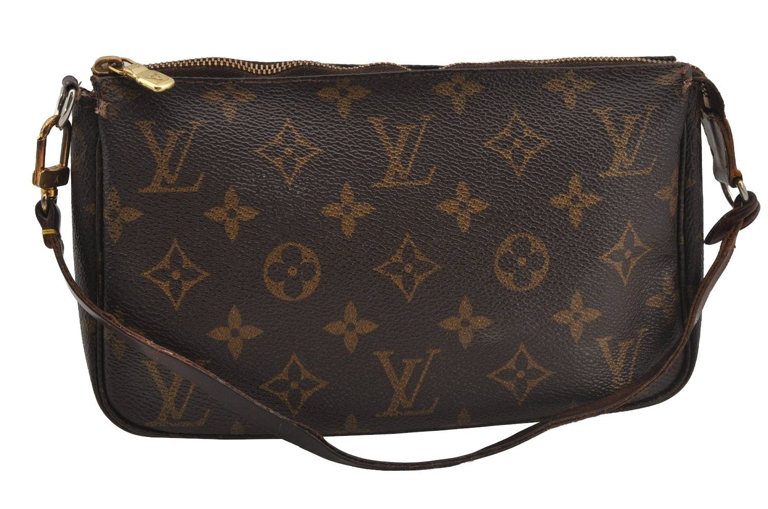 Authentic Louis Vuitton Monogram Pochette Accessoires Pouch M51980 LV 3042J