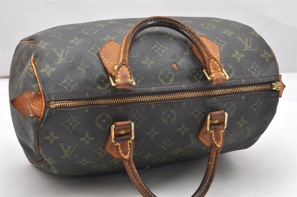 Authentic Louis Vuitton Monogram Speedy 30 Hand Boston Bag M41526 Junk 3043K