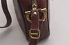 Authentic Cartier Must de Cartier Leather Shoulder Cross Bag Bordeaux Red 3044J