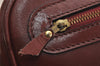 Authentic Cartier Must de Cartier Leather Shoulder Cross Bag Bordeaux Red 3044J