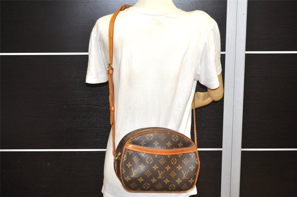 Authentic Louis Vuitton Monogram Blois Shoulder Cross Body Bag M51221 LV 3044K