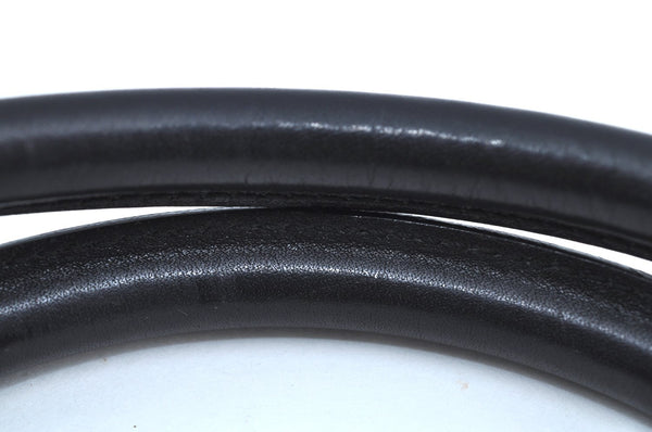 Authentic GUCCI Hand Boston Bag Purse GG Canvas Leather 0000851 Black 3046H