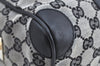 Authentic GUCCI Hand Boston Bag Purse GG Canvas Leather 0000851 Black 3046H