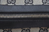 Authentic GUCCI Hand Boston Bag Purse GG Canvas Leather 0000851 Black 3046H
