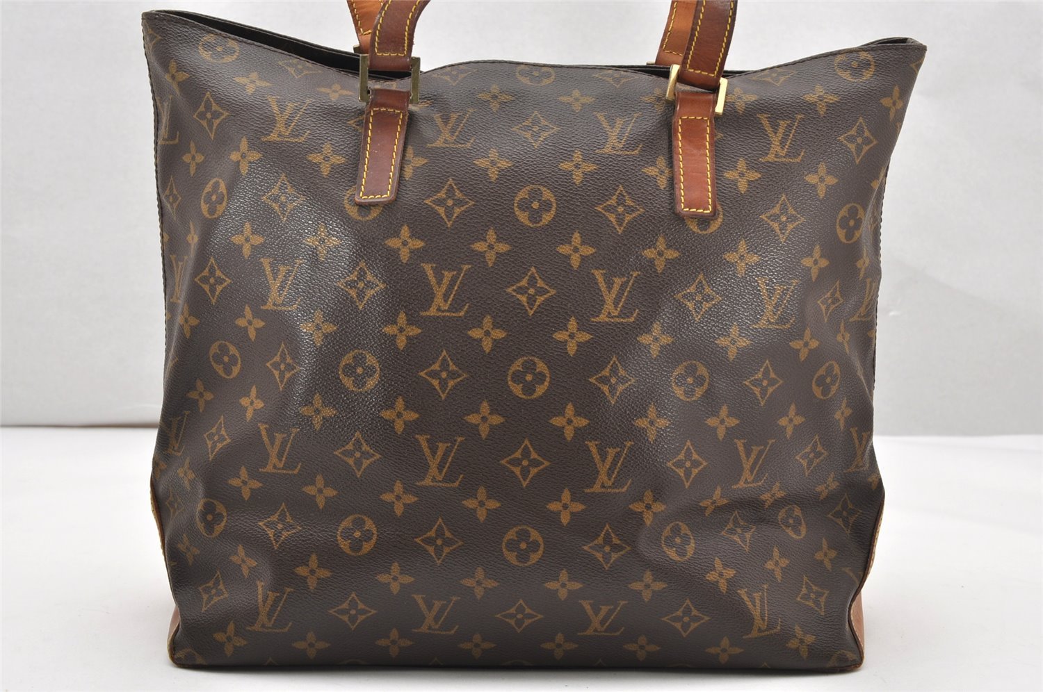Authentic Louis Vuitton Monogram Cabas Mezzo Shoulder Tote Bag M51151 Junk 3046K