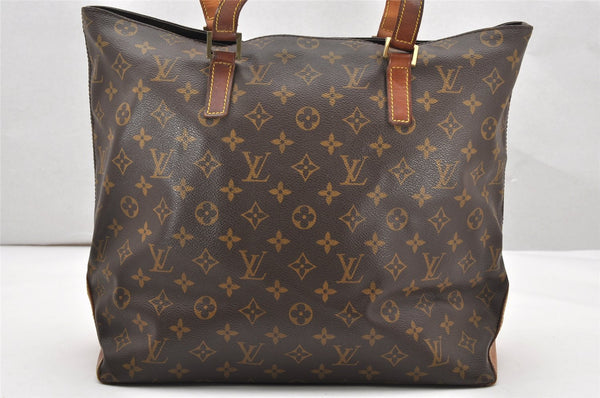 Authentic Louis Vuitton Monogram Cabas Mezzo Shoulder Tote Bag M51151 Junk 3046K