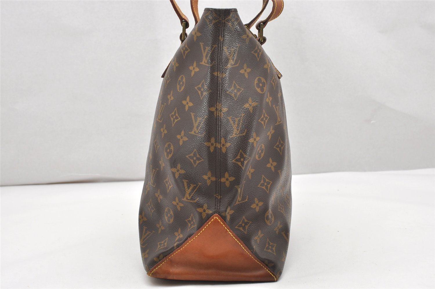 Authentic Louis Vuitton Monogram Cabas Mezzo Shoulder Tote Bag M51151 Junk 3046K