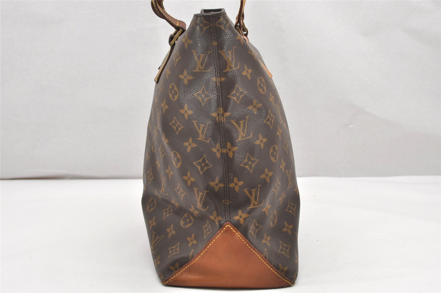 Authentic Louis Vuitton Monogram Cabas Mezzo Shoulder Tote Bag M51151 Junk 3046K