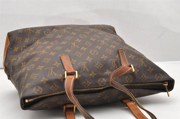 Authentic Louis Vuitton Monogram Cabas Mezzo Shoulder Tote Bag M51151 Junk 3046K