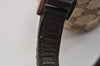 Authentic GUCCI Web Sherry Line Hand Bag Pouch GG Canvas Leather Brown 3047J