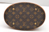 Authentic Louis Vuitton Monogram Bucket PM Shoulder Tote Bag M42238 Junk 3048K