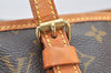 Authentic Louis Vuitton Monogram Bucket PM Shoulder Tote Bag M42238 Junk 3048K
