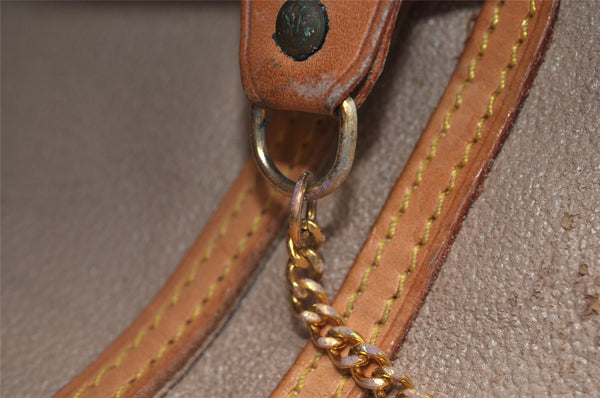 Authentic Louis Vuitton Monogram Bucket PM Shoulder Tote Bag M42238 Junk 3048K