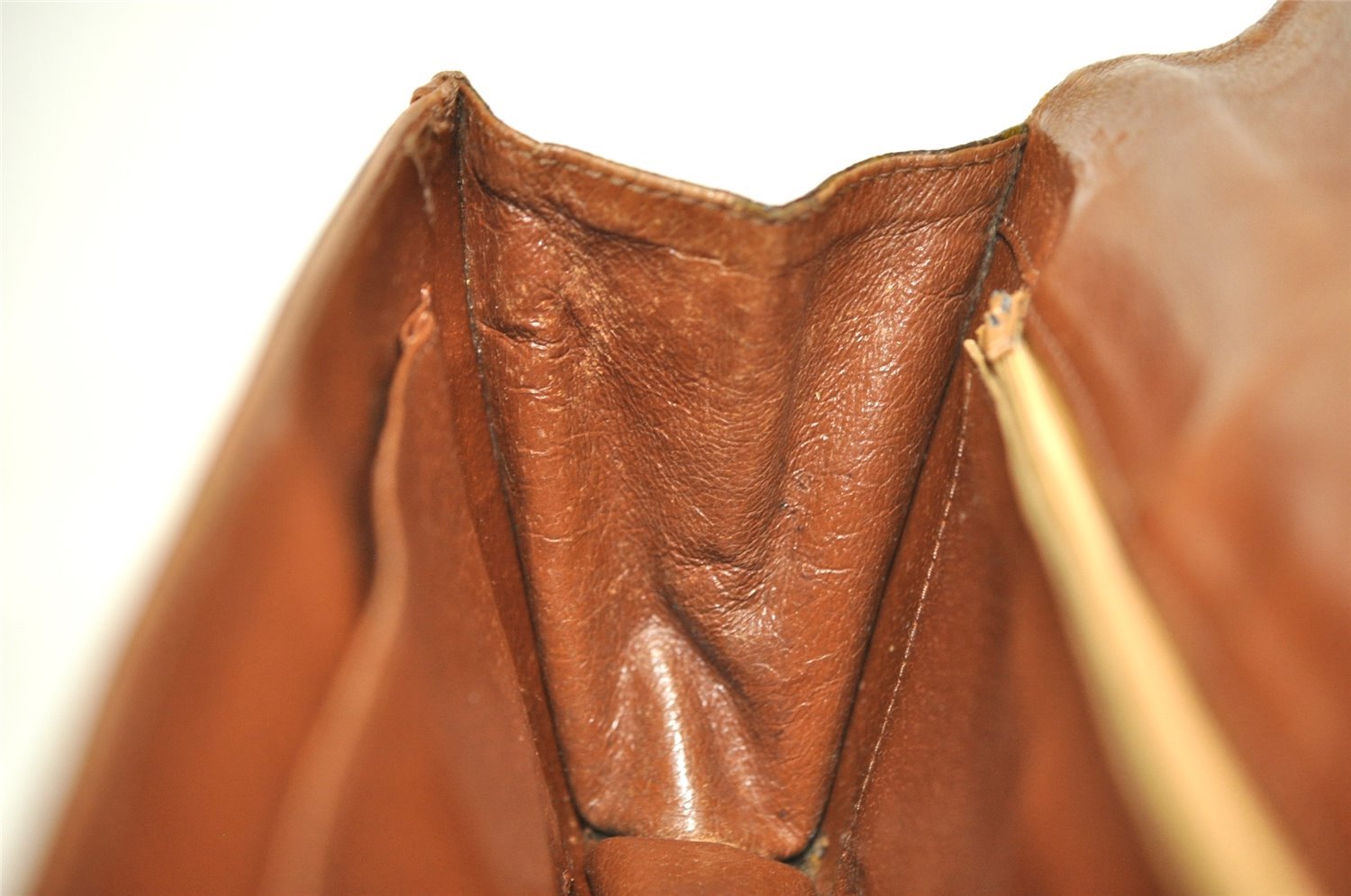 Auth Louis Vuitton Monogram Pochette Dame GM Clutch Hand Bag Old Model LV 3051I