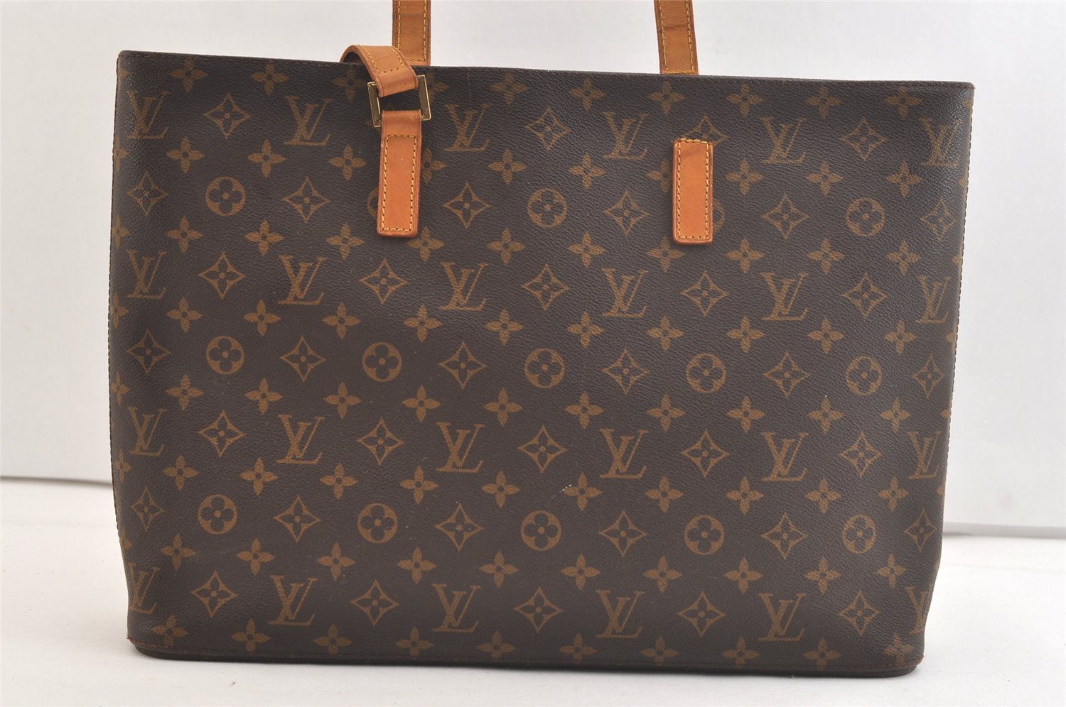 Authentic Louis Vuitton Monogram Luco Shoulder Tote Bag M51155 LV Junk 3052K