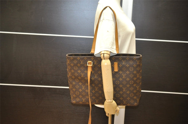 Authentic Louis Vuitton Monogram Luco Shoulder Tote Bag M51155 LV Junk 3052K