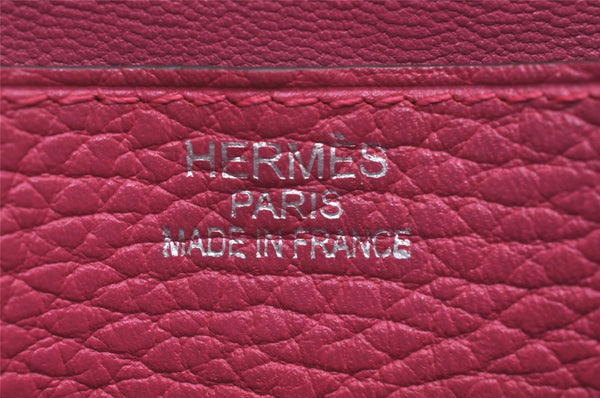 Authentic HERMES Dogon Long Vintage Wallet Purse Leather Pink 3053J