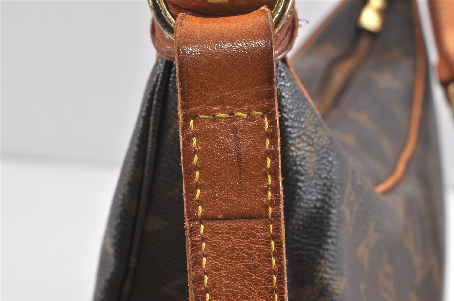 Authentic Louis Vuitton Monogram Boulogne 30 Shoulder Cross Bag M52165 LV 3053K