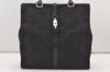 Authentic GUCCI Jackie Hand Tote Bag GG Canvas Leather 0021064 Black 3054J